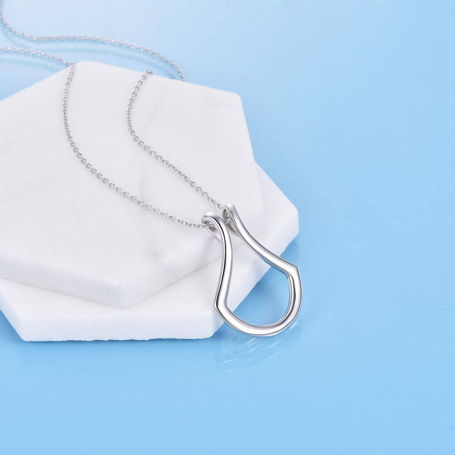 Sterling Silver Ring Holder Necklace Pendant Jewelry - Image 4