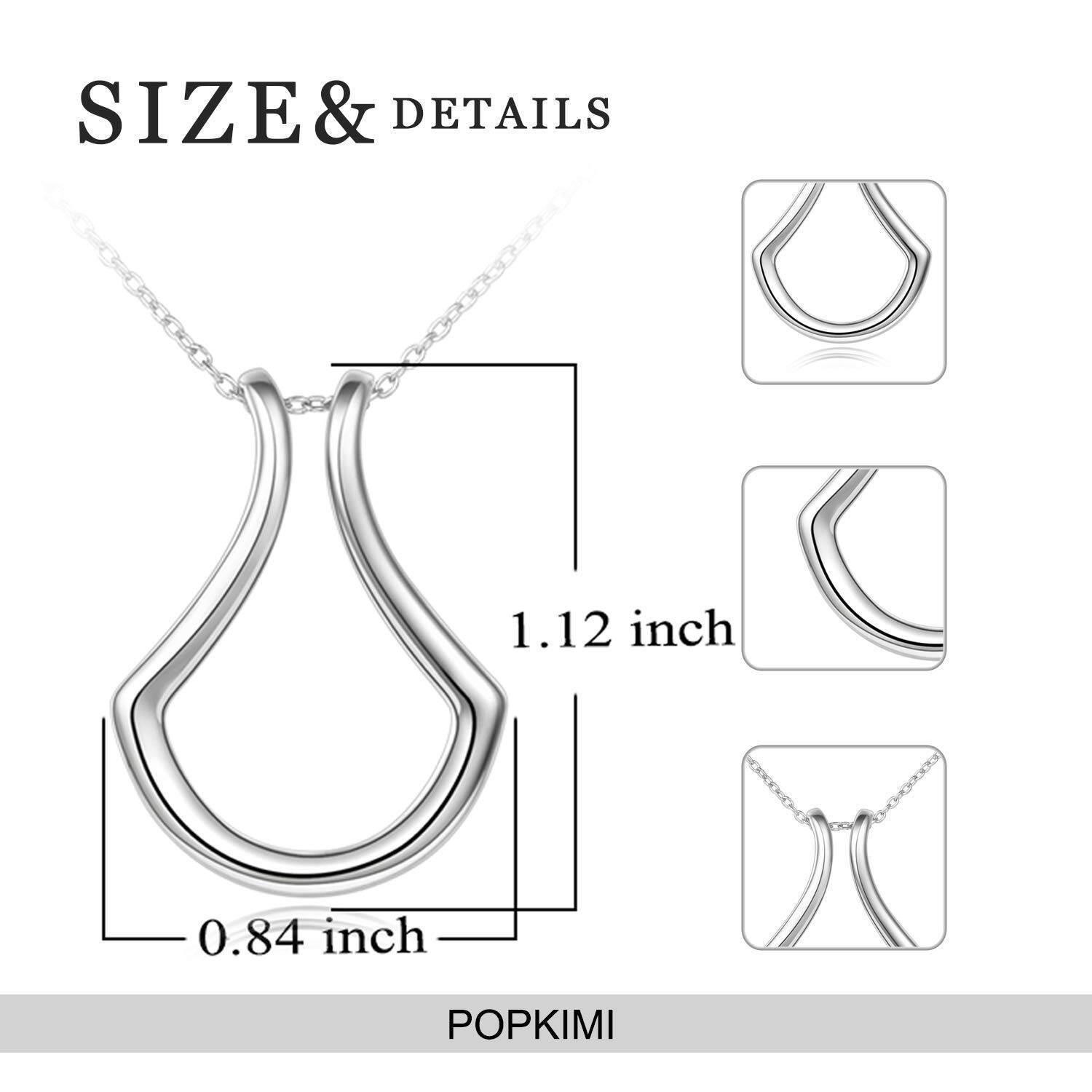 Sterling Silver Ring Holder Necklace Pendant Jewelry - Image 3