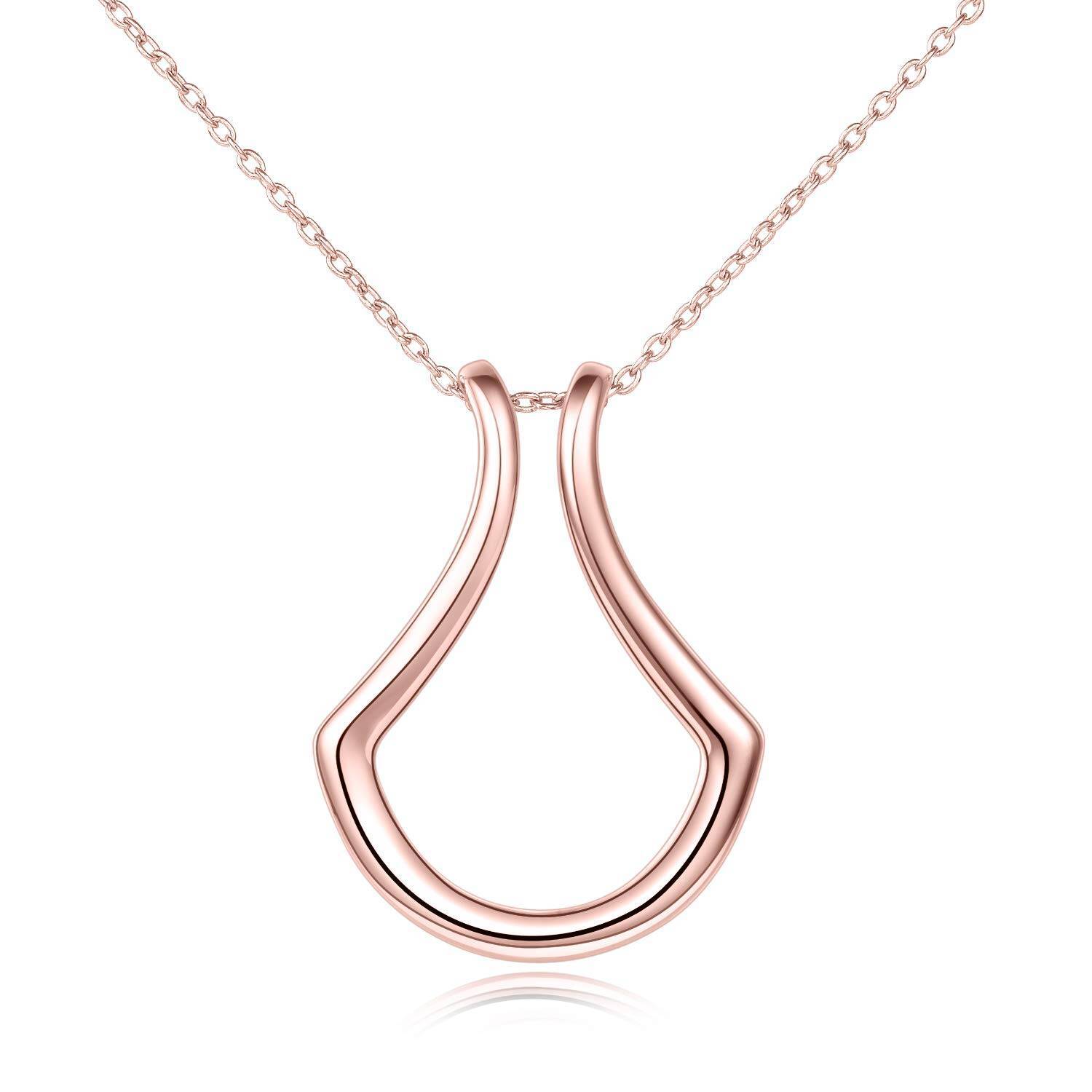 Sterling Silver Ring Holder Necklace Pendant Jewelry - Image 8