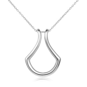 Sterling Silver Ring Holder Necklace Pendant Jewelry