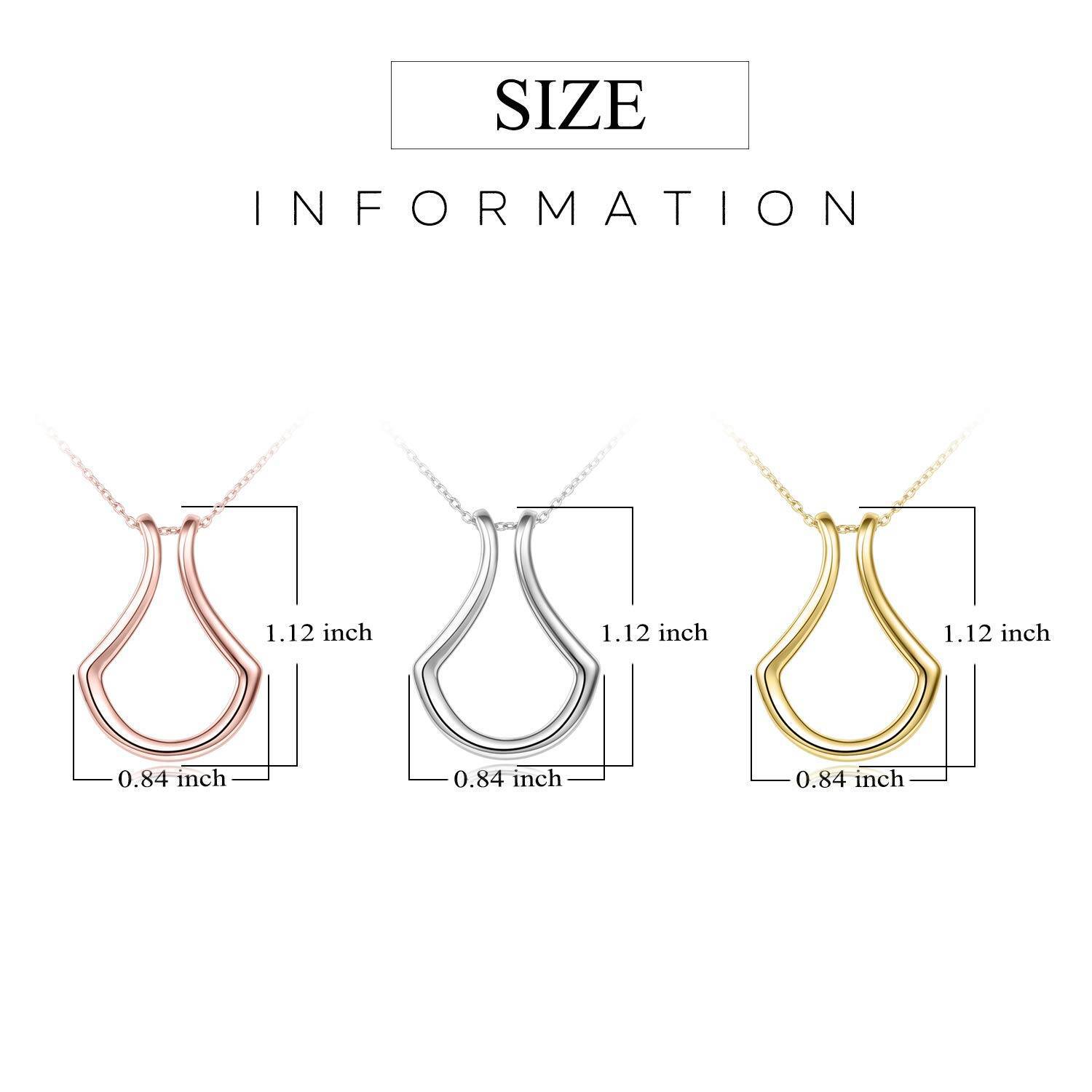 Sterling Silver Ring Holder Necklace Pendant Jewelry - Image 6